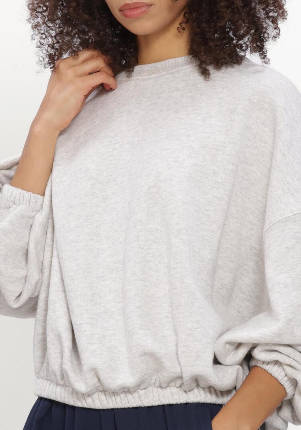Lichtgrijze CATWALK JUNKIE Sweater OVERSIZED GRAPHIC SWEATER - large