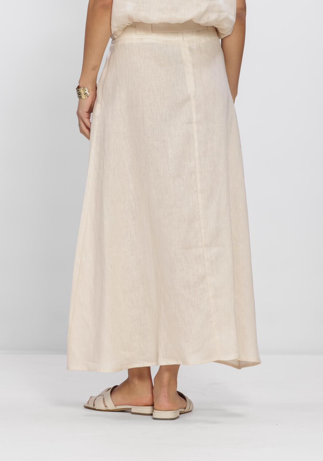 GREEK ARCHAIC KORI Jupe maxi S26K-1002026 &Eacute;cru - large