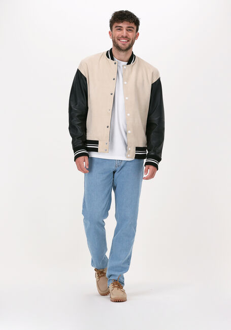 SELECTED HOMME Jack SLHAERO BOMBER SUEDE JKT EX en beige - large