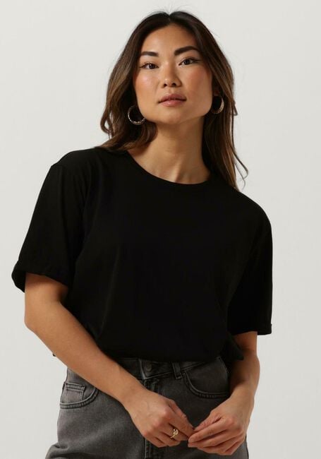 Zwarte MSCH COPENHAGEN T-shirt MSCHTERINA ORGANIC TEE - large