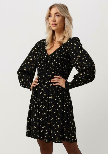 ENVII Mini robe ENERICA LS DRESS AOP 6696 en noir - large