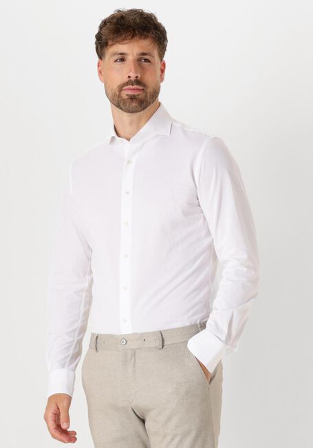 PROFUOMO Chemise classique SHIRT X-CUTAWAY JAPANESE KNITTED en blanc - large