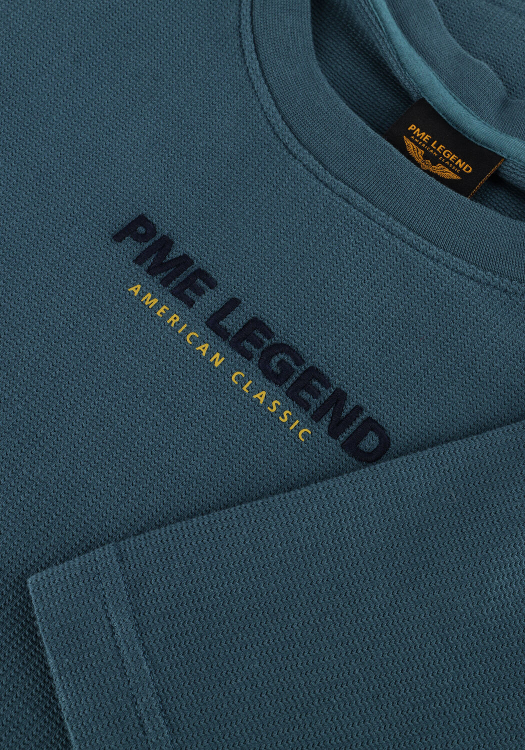 Blauwe PME LEGEND T-shirt FLAT WAFFLE JERSEY - large