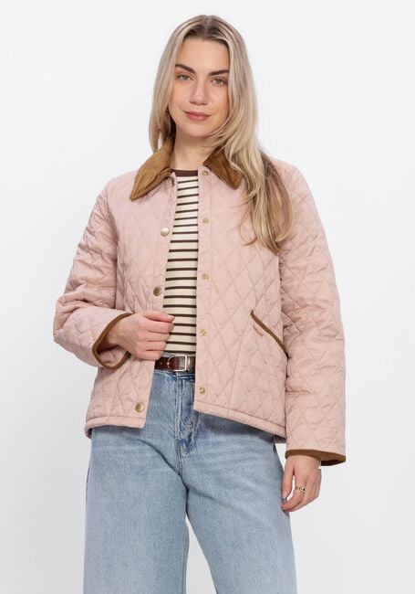 BARBOUR Jack ICONS CROPPED LEDDESDALE QUILTED JACKET en beige - large