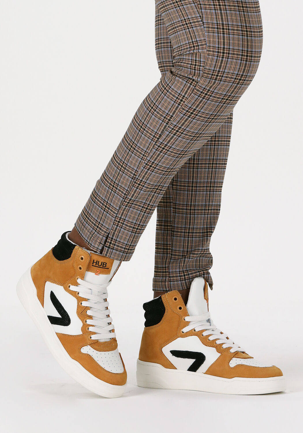 Gele HUB Sneakers COURT-Z HIGH - large