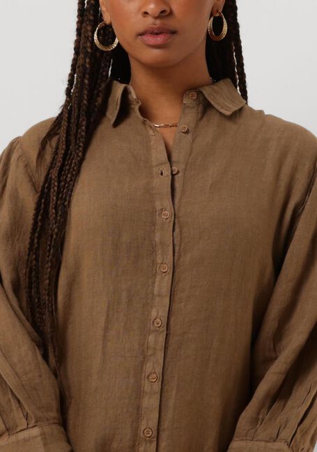 PENN & INK Robe midi DRESS en marron - large