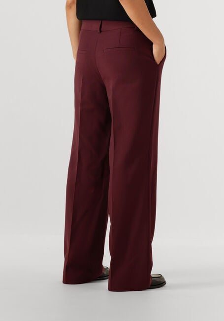 Bordeaux SELECTED FEMME Pantalon SLFRITA MW WIDE PANT MEL - large