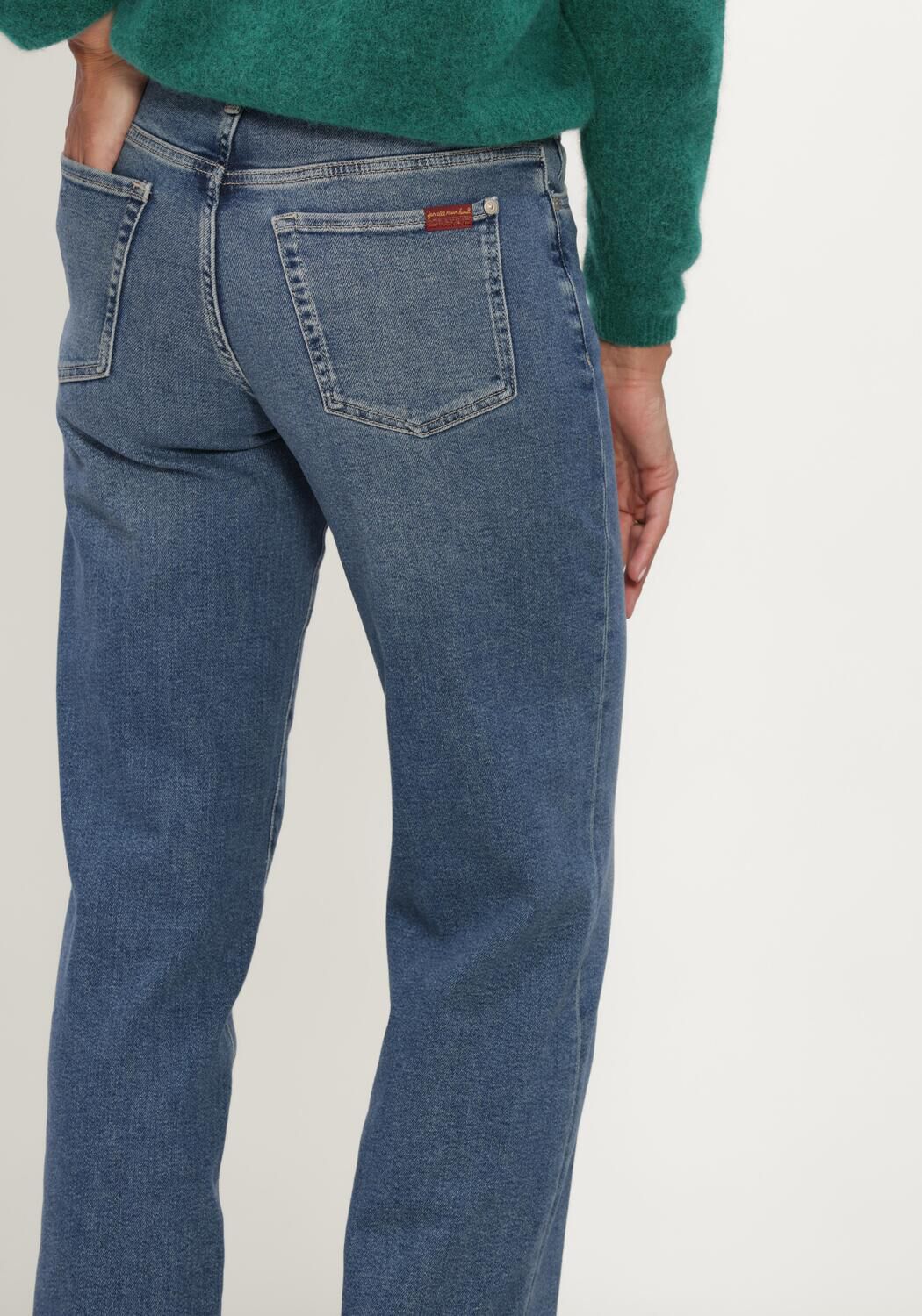 7 FOR ALL MANKIND Straight leg jeans STOVEPIPE STRAIGHT TIDE BREAK en bleu - large