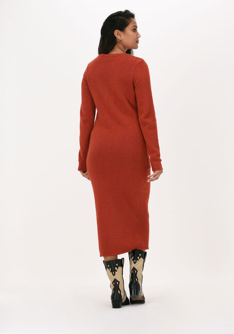 Bruine NA-KD Midi jurk KNITTED MIDI DRESS - large