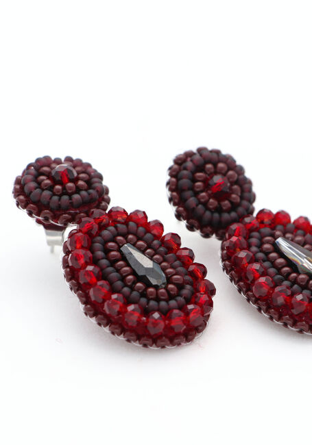 PAULIE POCKET Boucles d'oreilles SMALL ELLA SHINE EARRINGS Bordeaux - large