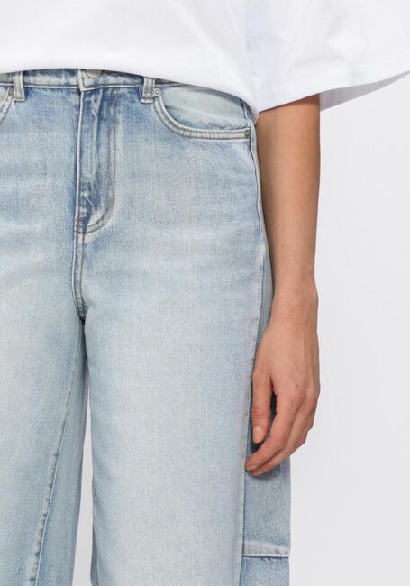 Lichtblauwe OBJECT Wijde broek OBJMOJI ELSA MW SUPER BAREL  JEANS REP - large