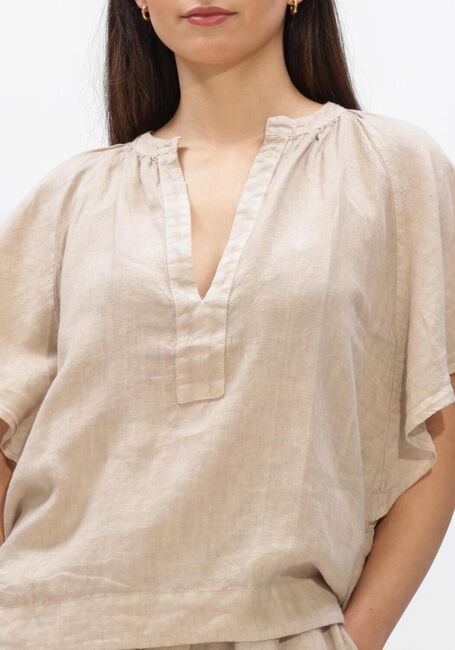 BY-BAR Haut VINA LINNEN BLOUSE Sable - large