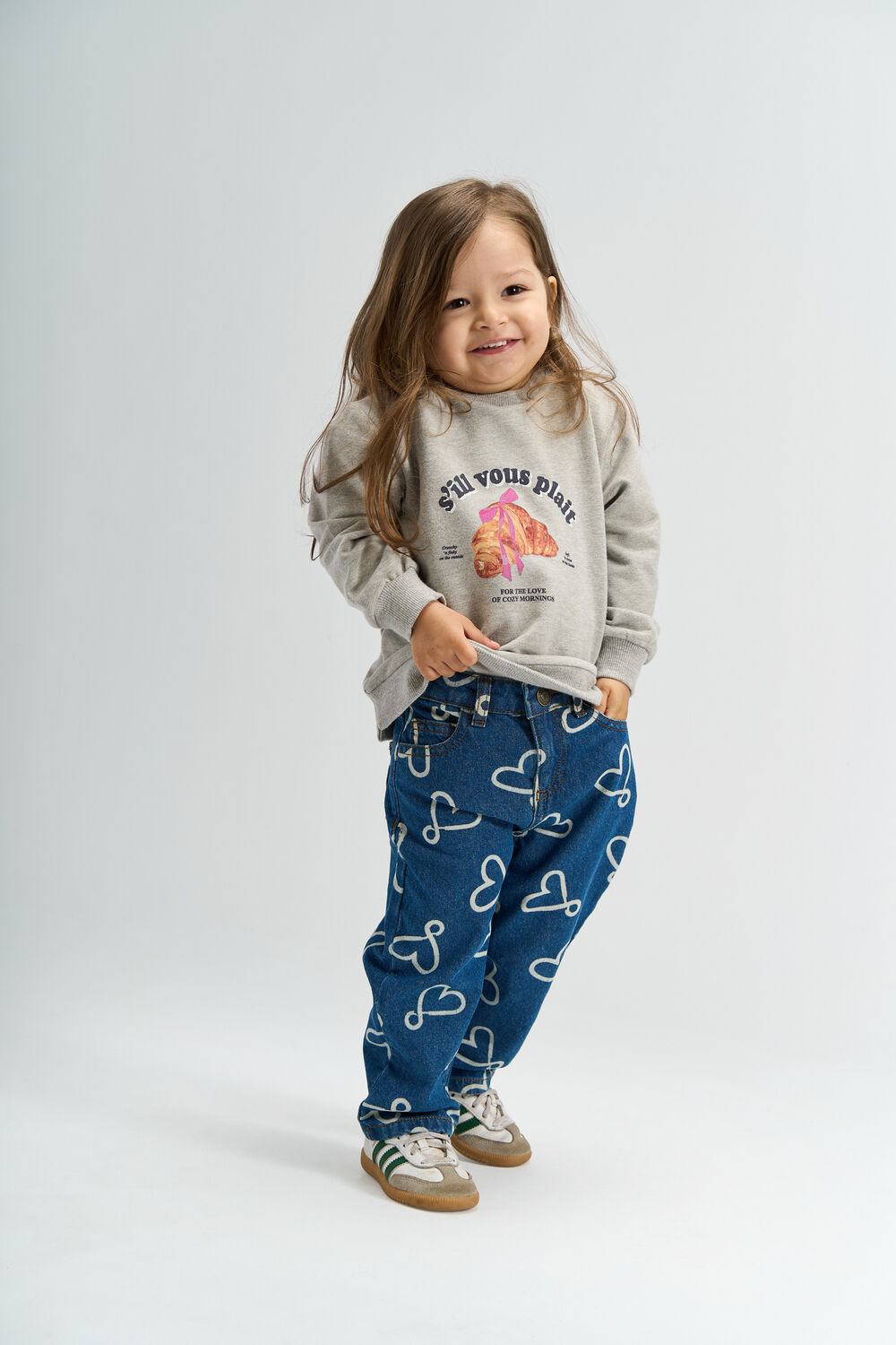 Lichtgrijze THE NEW Sweater TNSTSOLVEJ - large