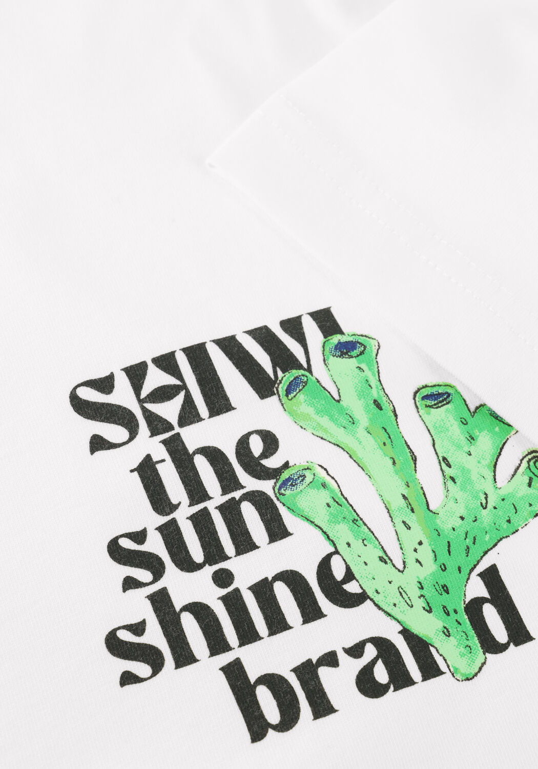 SHIWI LIAM REGULAR FIT PAINTED CORAL T-SHIRT Polos & T-Shirts en blanc - large