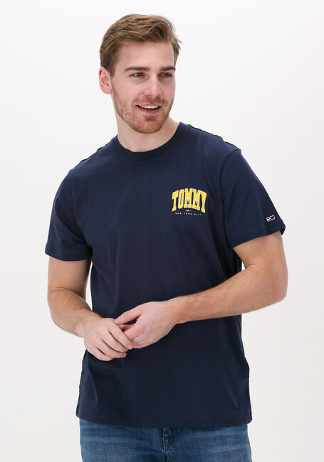 TOMMY JEANS T-shirt TJM CHEST COLLEGE GRAPHIC TEE Bleu foncé - large