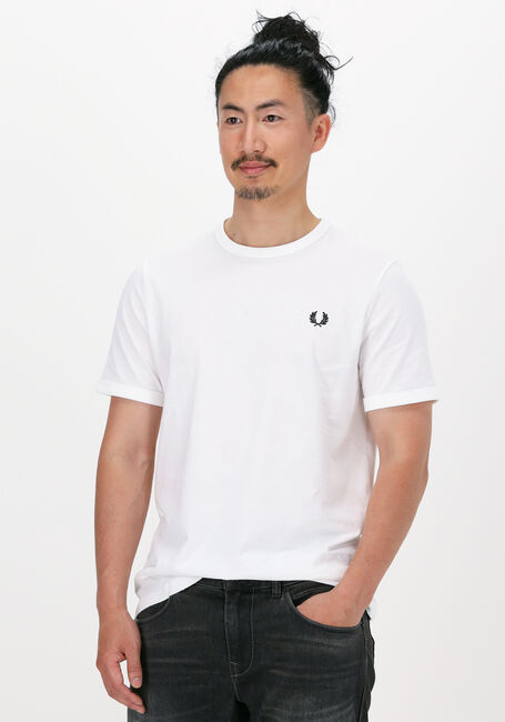 FRED PERRY T-shirt RINGER T-SHIRT en blanc - large