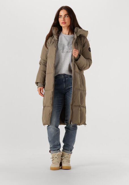MOS MOSH Veste matelassé NOVA SQUARE DOWN COAT Kaki - large