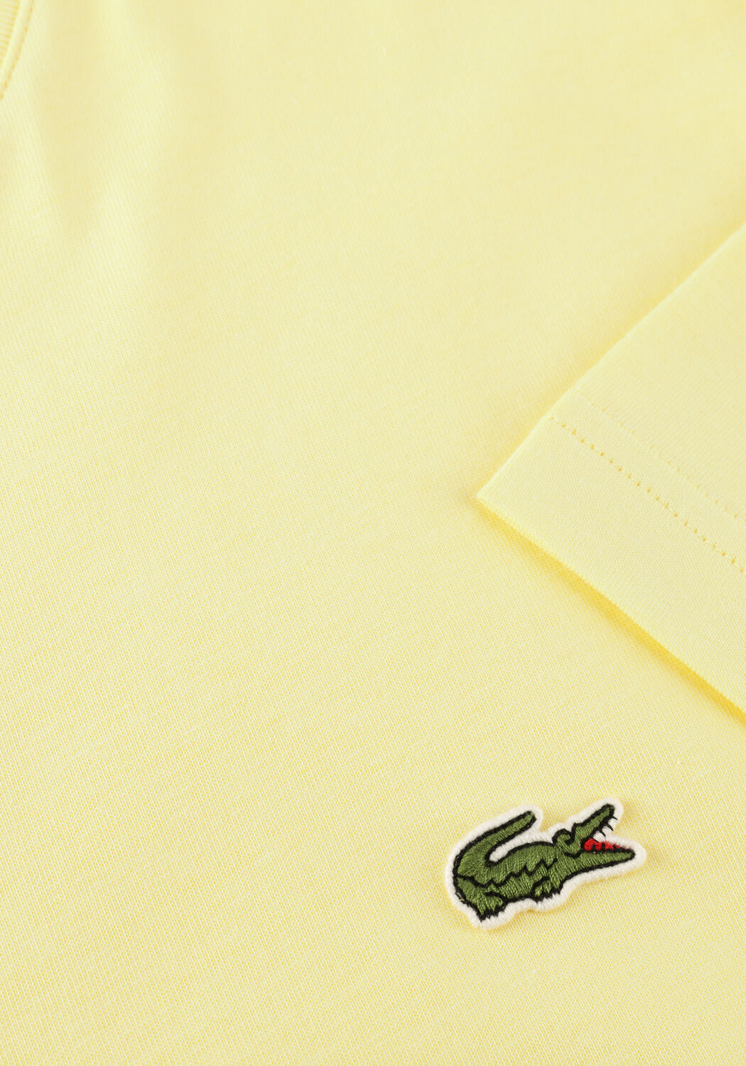 LACOSTE T-shirt COTTON T-SHIRT en jaune - large