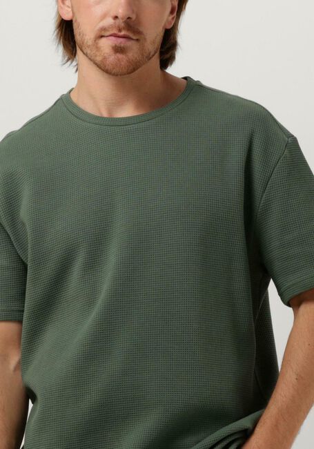 PUREWHITE T-shirt TSHIRT WITH WAFFLE STRUCTURE Olive - large