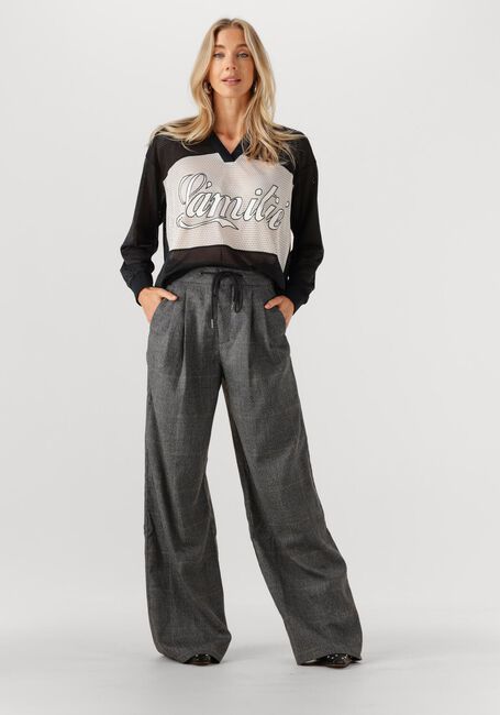 Zwarte HAUTE L'AMITIÉ  DRIFT MIX LOGO BLOUSE - large