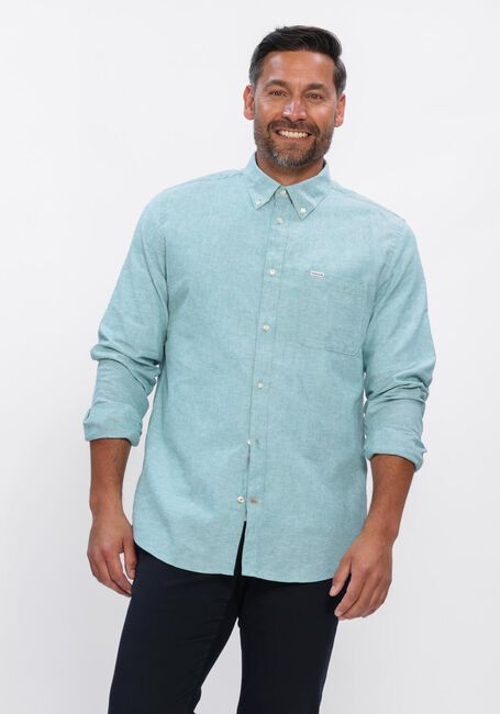 Blauwe BARBOUR Casual overhemd NELSON TAILORED SHIRT - large
