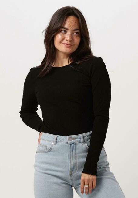 SELECTED FEMME T-shirt ANNA LS CREW NECK TEE en noir - large