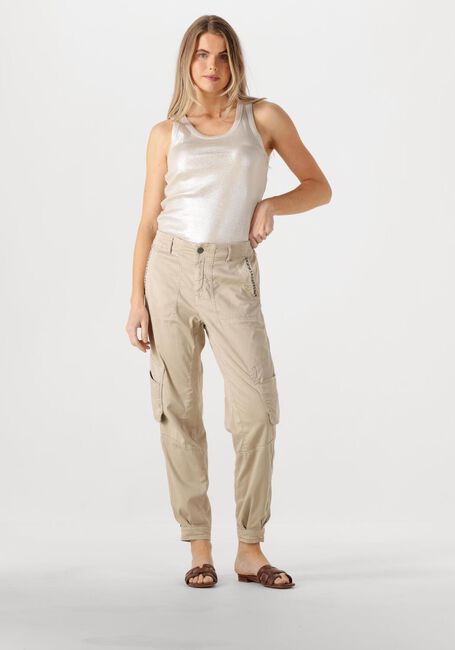 SUMMUM T-shirt RIB TANKTOP COTTON RIB Argenté - large
