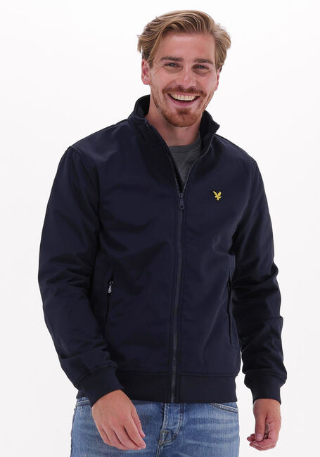 LYLE & SCOTT Jack FLEECE LINED FUNNEL NECK JACKET en bleu - large