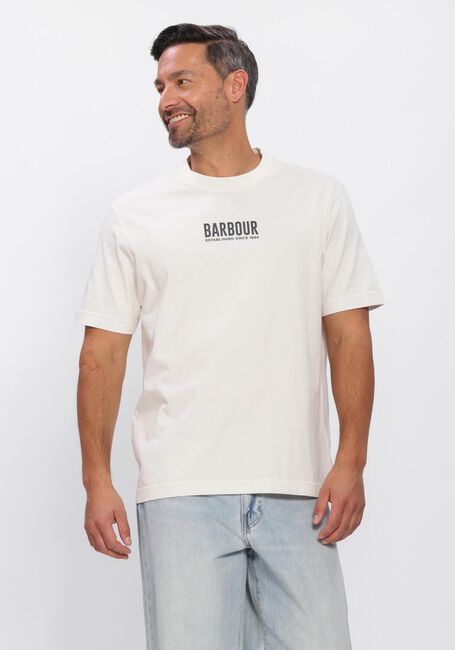 BARBOUR T-shirt MORDEN RELAXED GRAPHIC T-SHIRT en blanc - large