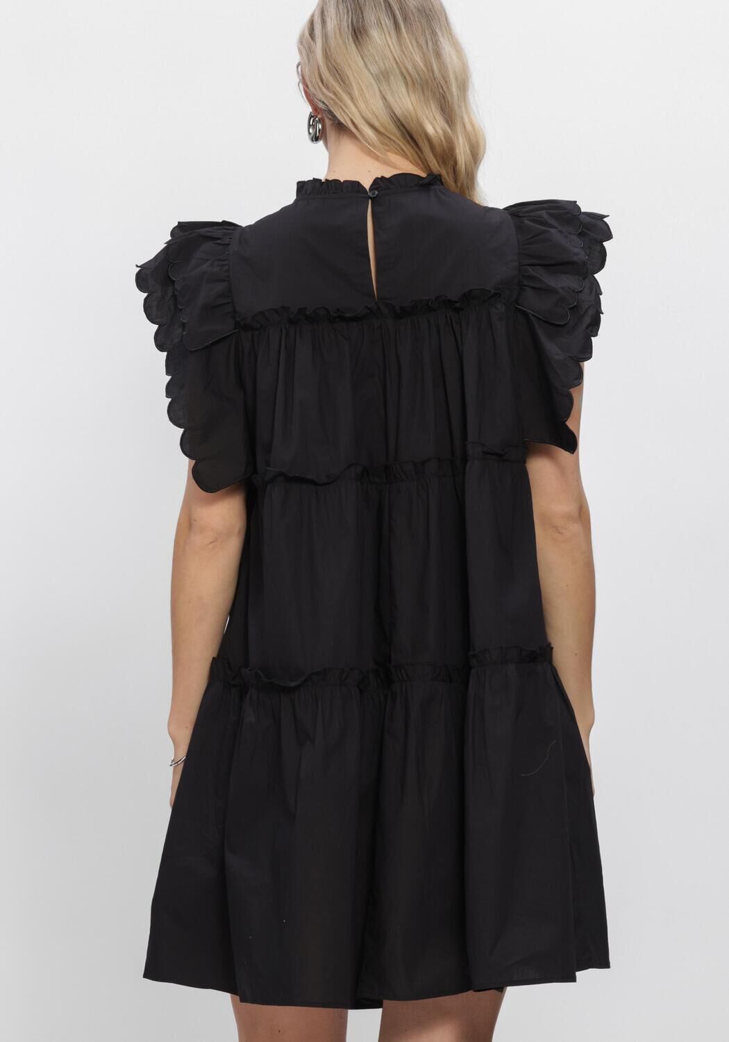 Zwarte OBJECT Mini jurk OBJHOPE S/L DRESS - large