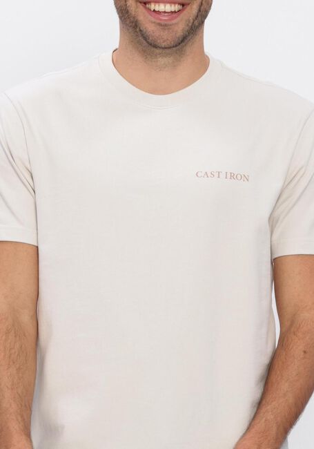 CAST IRON T-shirt RELAXED FIT PEACHED JERSEY en beige - large