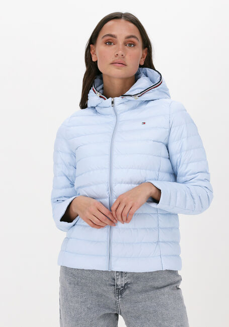 Lichtblauwe TOMMY HILFIGER Gewatteerde jas TH ESS LW DOWN JKT - large