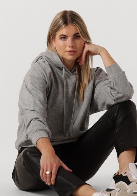 CO'COUTURE Pull SOLID CHOPED HOODIE en gris - large