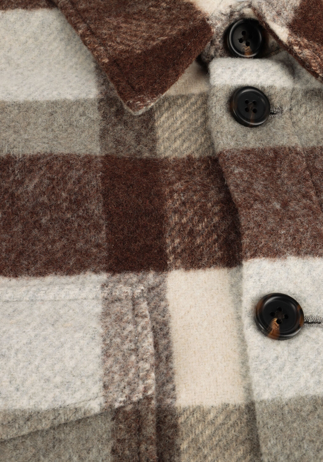 Bruine SELECTED MEN Overshirt SLHARCHIVE OVERSHIRT B NOOS - large