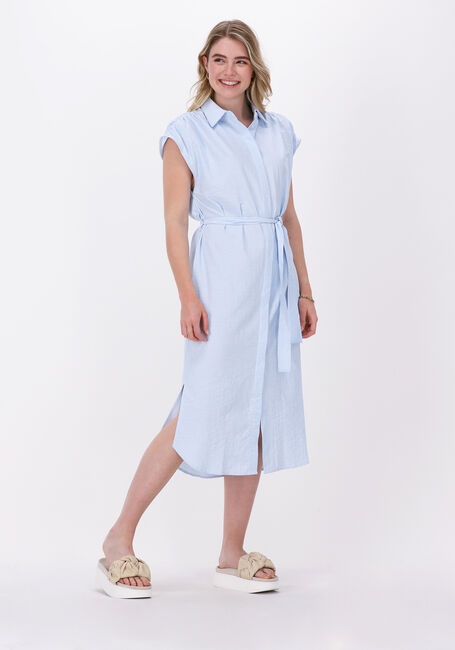 Blauwe SIMPLE Midi jurk XENA - large
