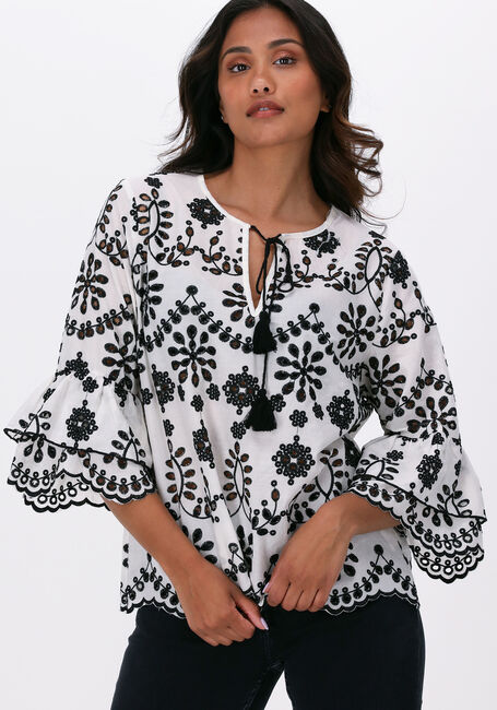 SUMMUM TOP CONTRAST CHIFFLY Blouses en blanc - large