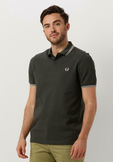 Groene FRED PERRY Polo THE TWIN TIPPED FRED PERRY SHIRT - large