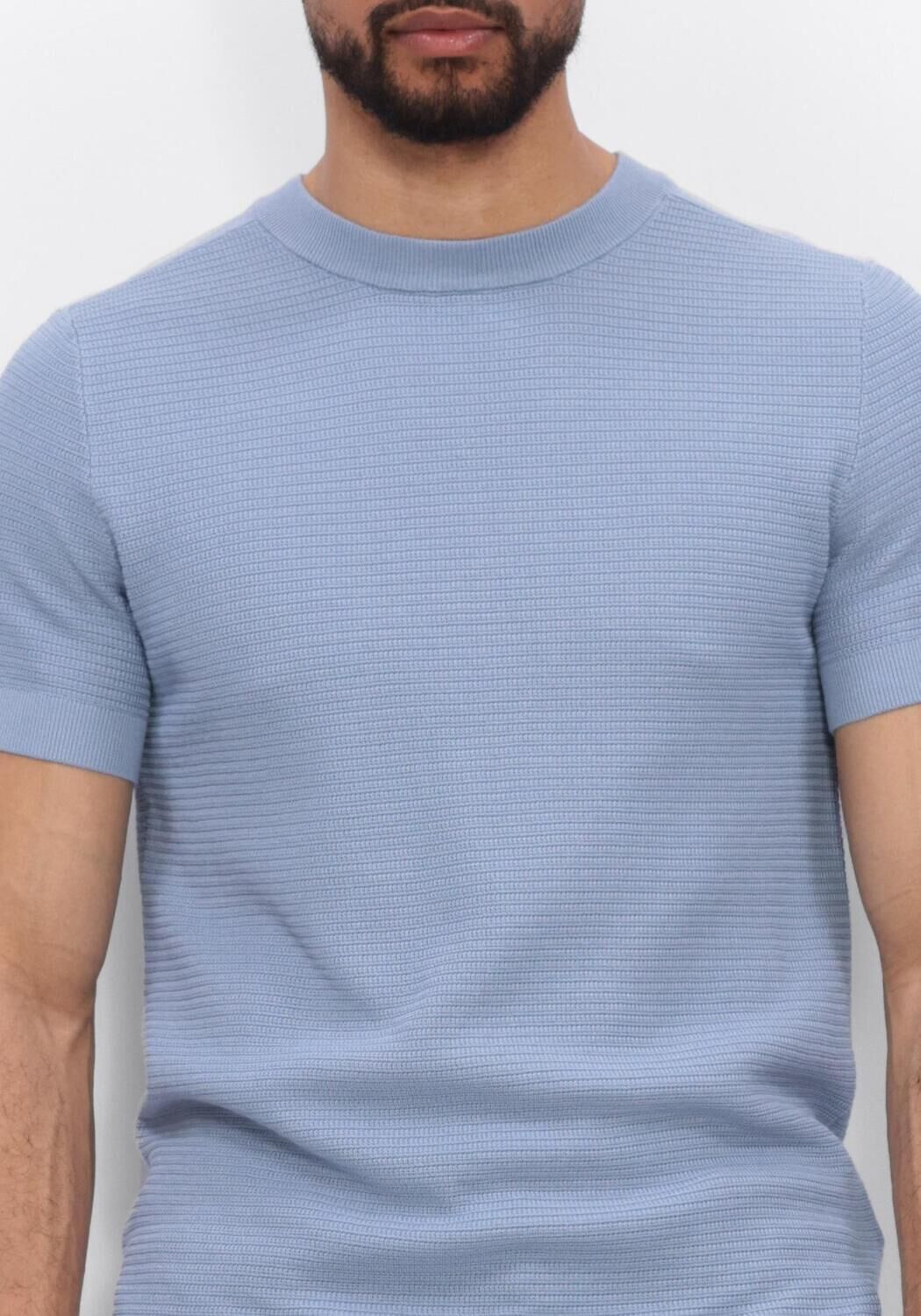 Blauwe SAINT STEVE T-shirt HEIN - large