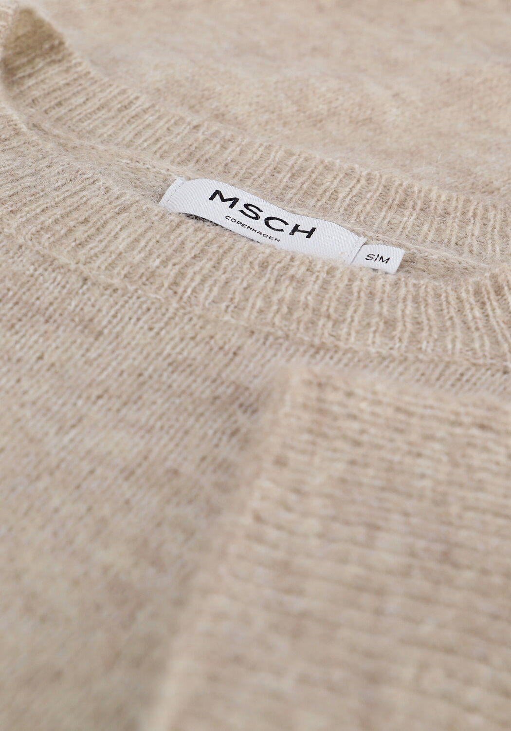 Zand MSCH COPENHAGEN Trui AIMEE MOHAIR 2/4 PULLOVER - large