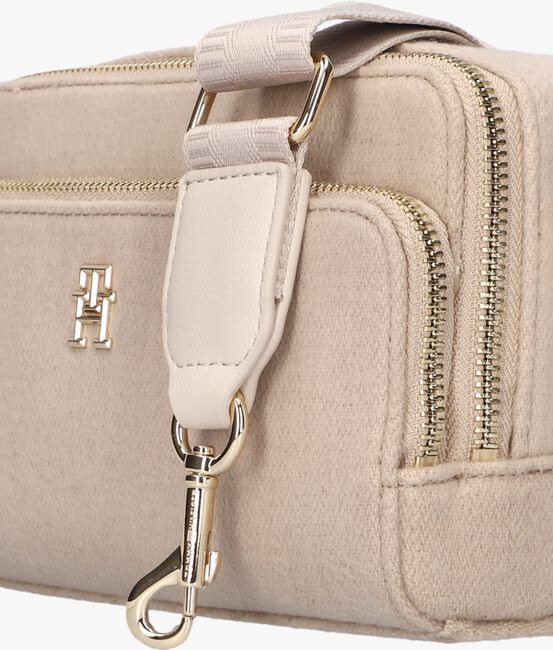 Beige TOMMY HILFIGER Schoudertas ICONIC TOMMY CAMERA BAG WOOL - large