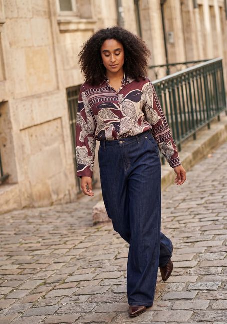 Bordeaux SUMMUM  BLOUSE SCARF PRINT - large