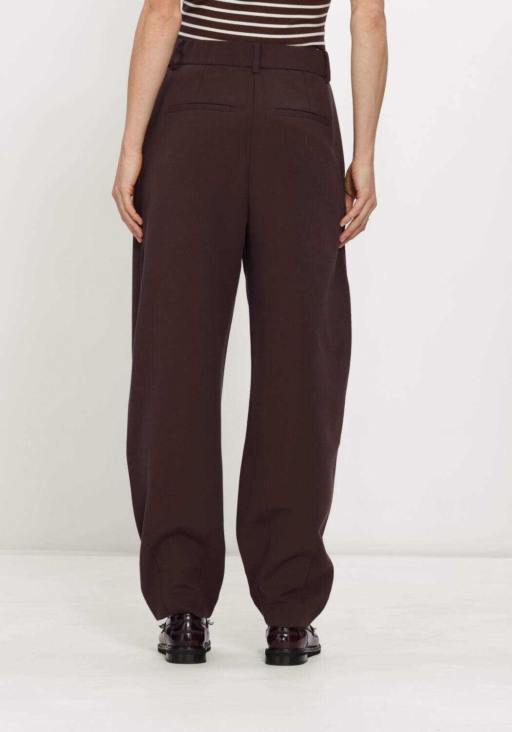 MSCH COPENHAGEN Wide jeans MSCHMACY MICHELLE HW BARREL PANTS en marron - large