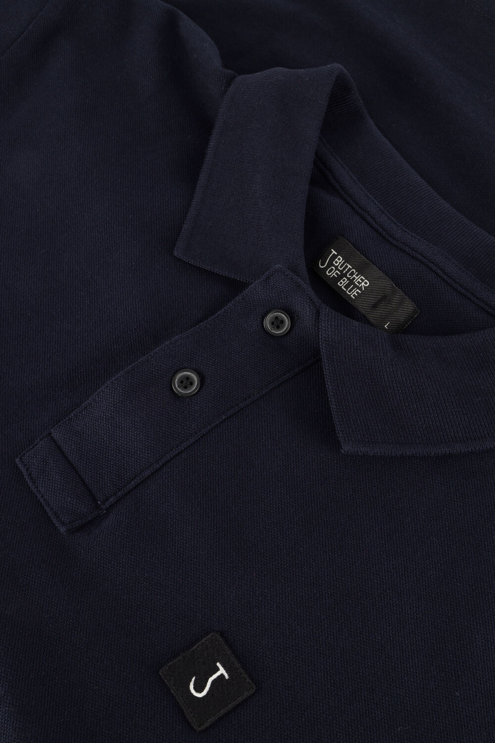 BUTCHER OF BLUE Polo ARMY PIQUE POLO Bleu fonc&eacute; - large