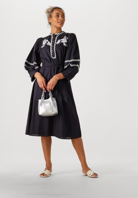 ANTIK BATIK Robe midi DALI DRESS Bleu foncé - large