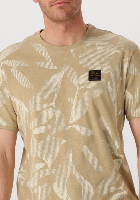Beige PME LEGEND T-shirt SLUB JERSEY AOP - large