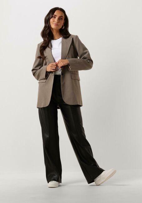 COLOURFUL REBEL Pantalon large RUS VEGAN LEATHER PANTS en noir - large