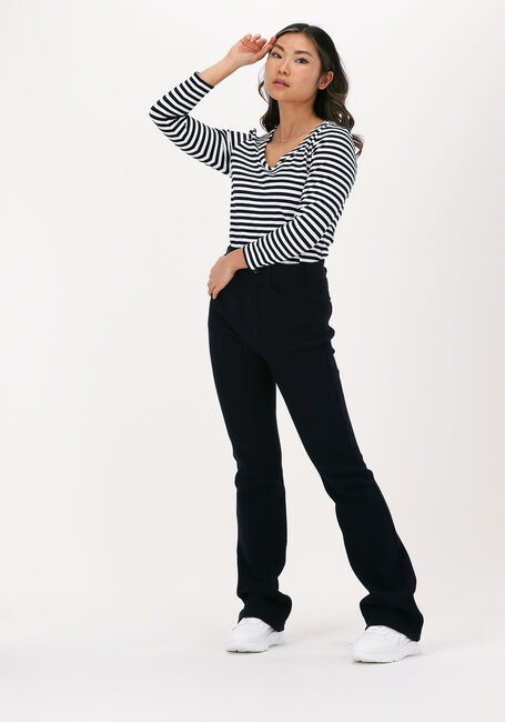 VANILIA Haut STRIPE ROUND en bleu - large