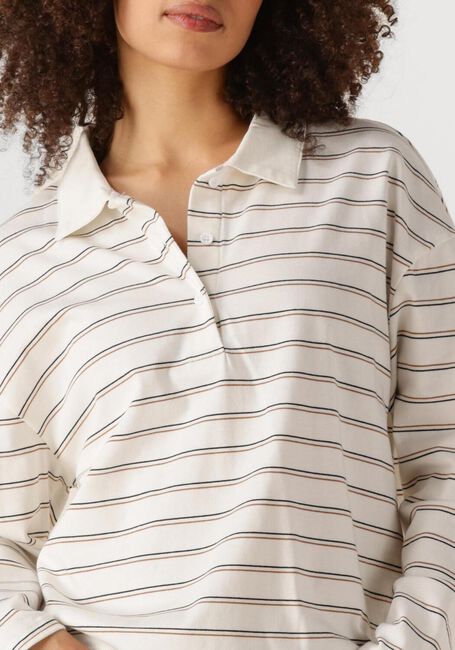 MY ESSENTIAL WARDROBE Haut ANNAMW LS POLO BLOUSE en blanc - large