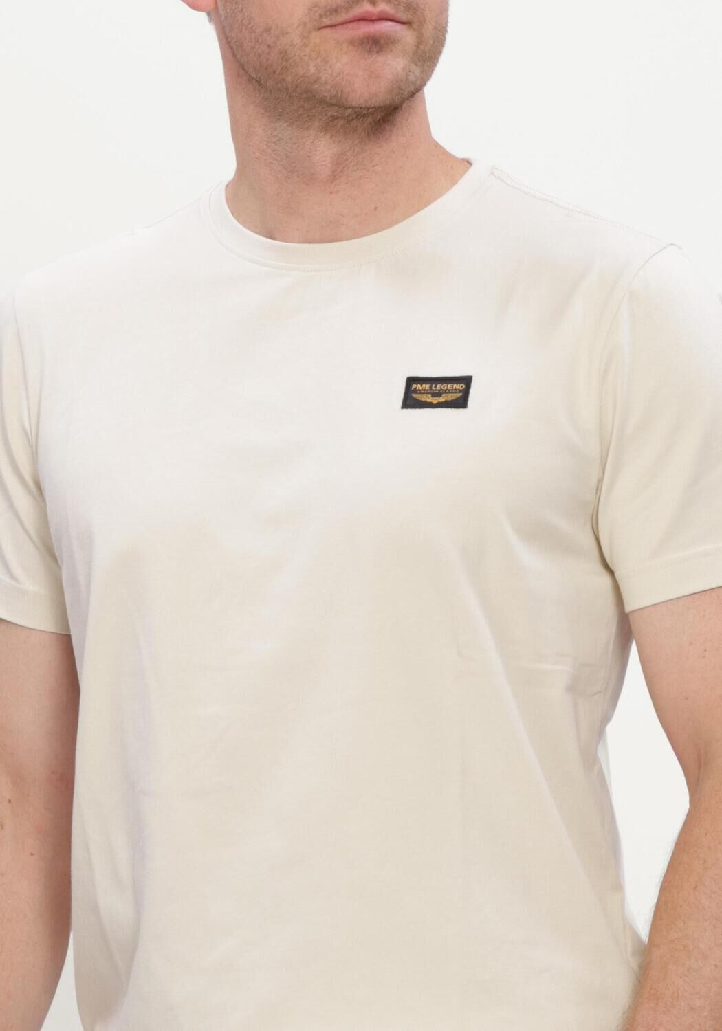 Ecru PME LEGEND T-shirt SHORT SLEEVE R-NECK AMERICAN CLASSIC - large