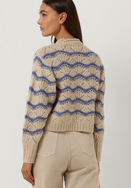 Zand OBJECT Trui CHRISTA L/S KNIT PULLOVER 123 - large